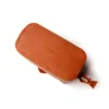 Small Tan Leather Wash Bag - Image 3