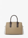 Laila Medium Color-Block Pebbled Leather Satchel - Image 3