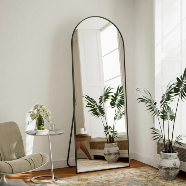 Dronfield Metal Arch Mirror Size:  57" x 19"