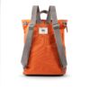 Finchley A Atomic Orange Recycled Canvas Collage Bag - Image 2